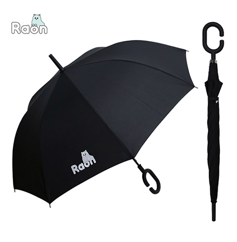 [라온] 62 장우산 - 블랙(특허손잡이)
