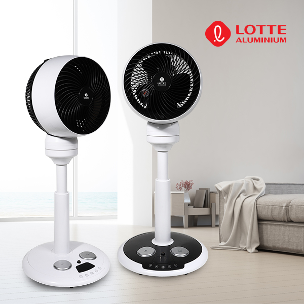 [롯데] 360도 발터치 스탠드형  써큘레이터 (블랙) LWC-P2008B