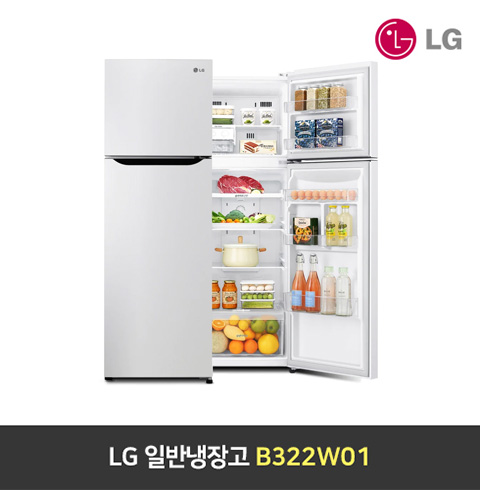 LG 일반냉장고 311L B322W01 화이트