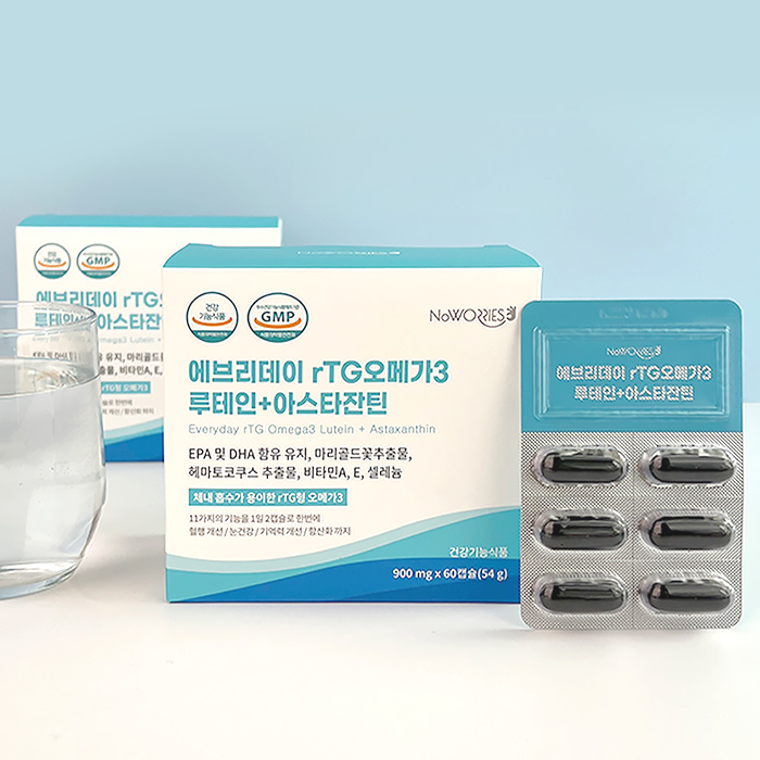 에브리데이 rTG 오메가3+루테인+아스타잔틴 60캡슐