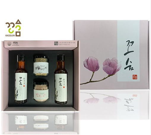 [꼬숨] 국산참기름깨소금세트 [원산지:국산]
