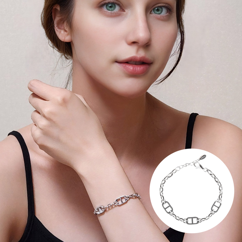 [TANDY] 탠디 시그니쳐 팬던트 링크체인 팔찌 TDB505S 