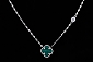 빅토리아레인 크로버 블루 천연다이아몬드 목걸이 (2칼라 택1)
